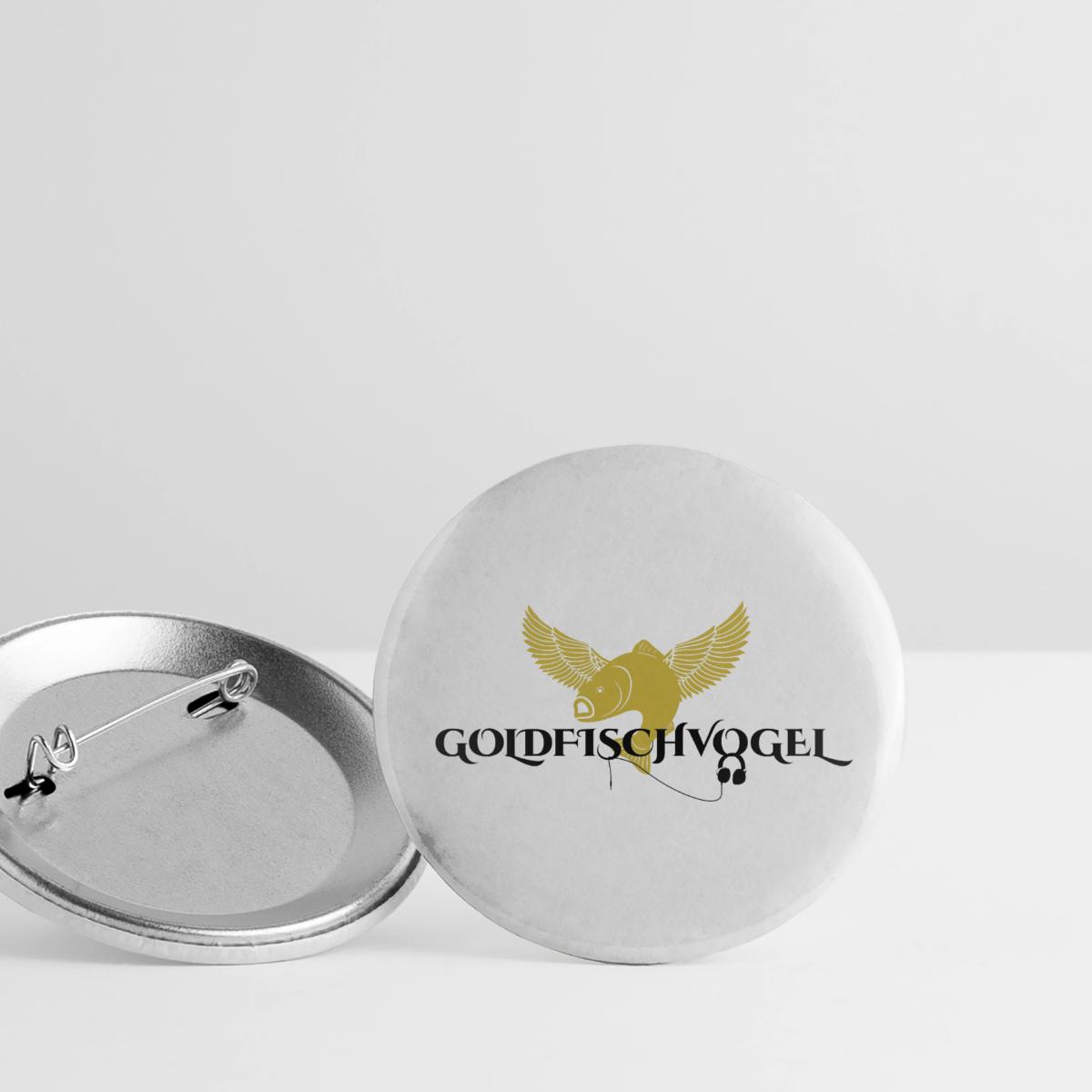 Goldfischvogel – Buttons klein, 25 mm, 5er-Pack
