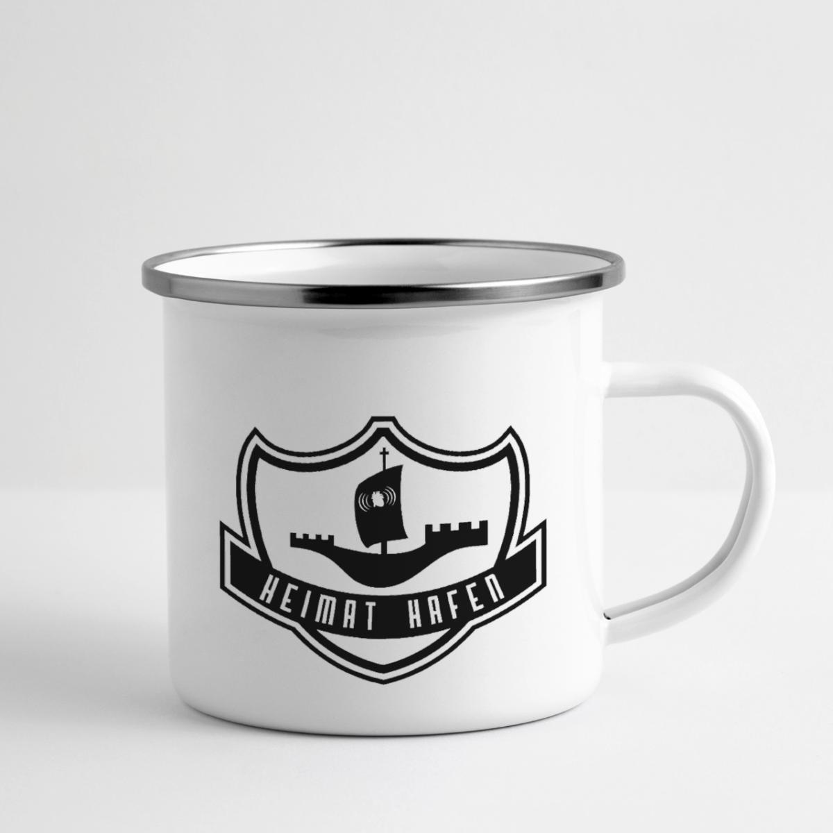 Der Restless HeimatHafen - Die Hanse Kogge – Emaille-Tasse