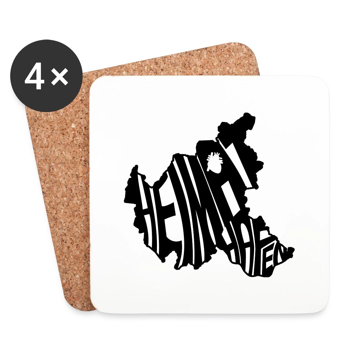 Der Restless HeimatHafen - Hamburch City – Untersetzer, 4er-Set